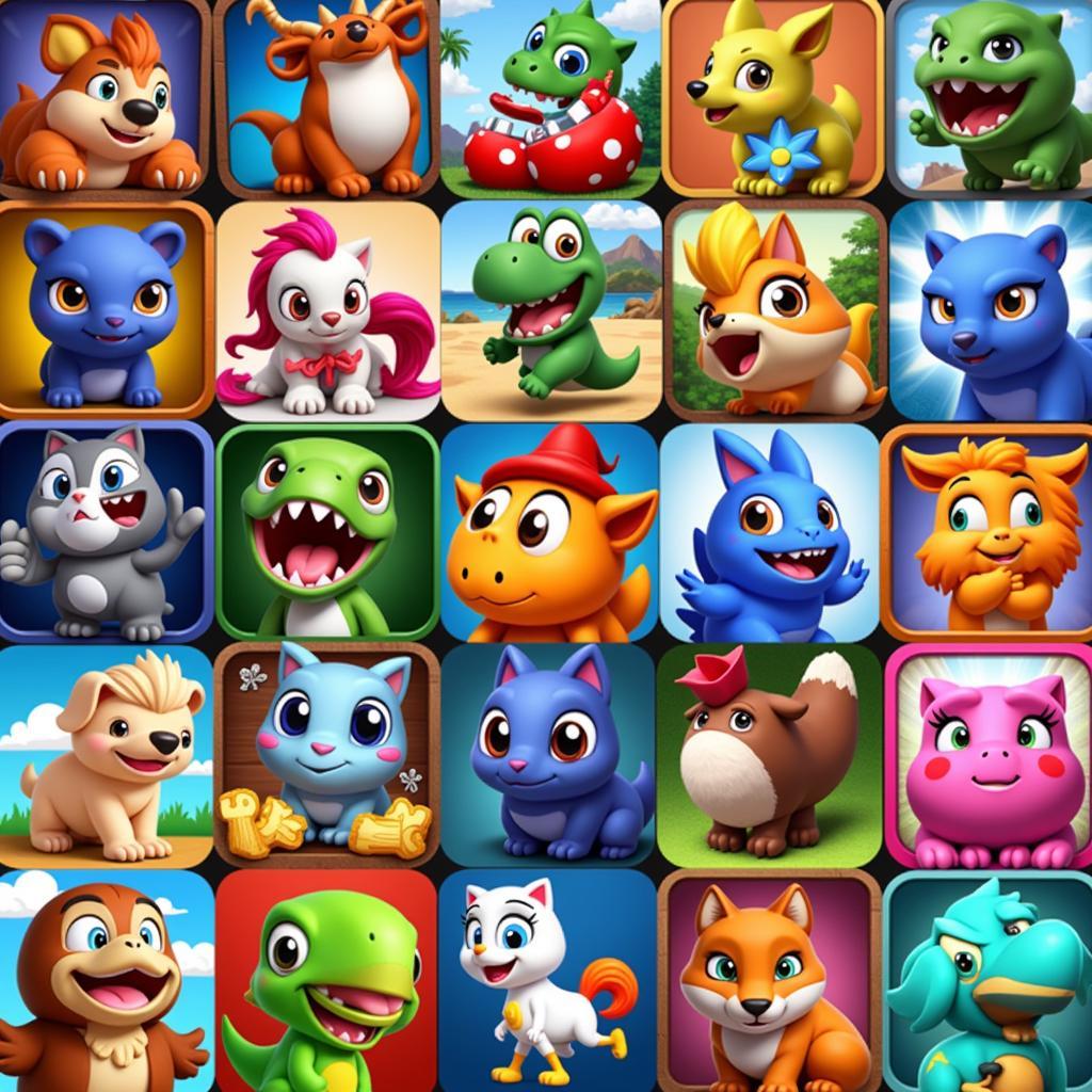 A Collage of Various Coco Games APK Icons