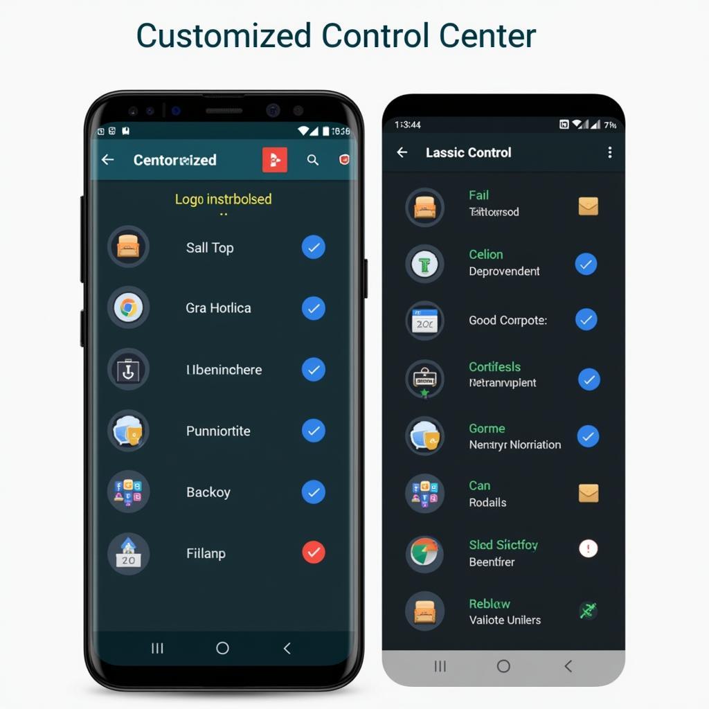 Customized Control Center