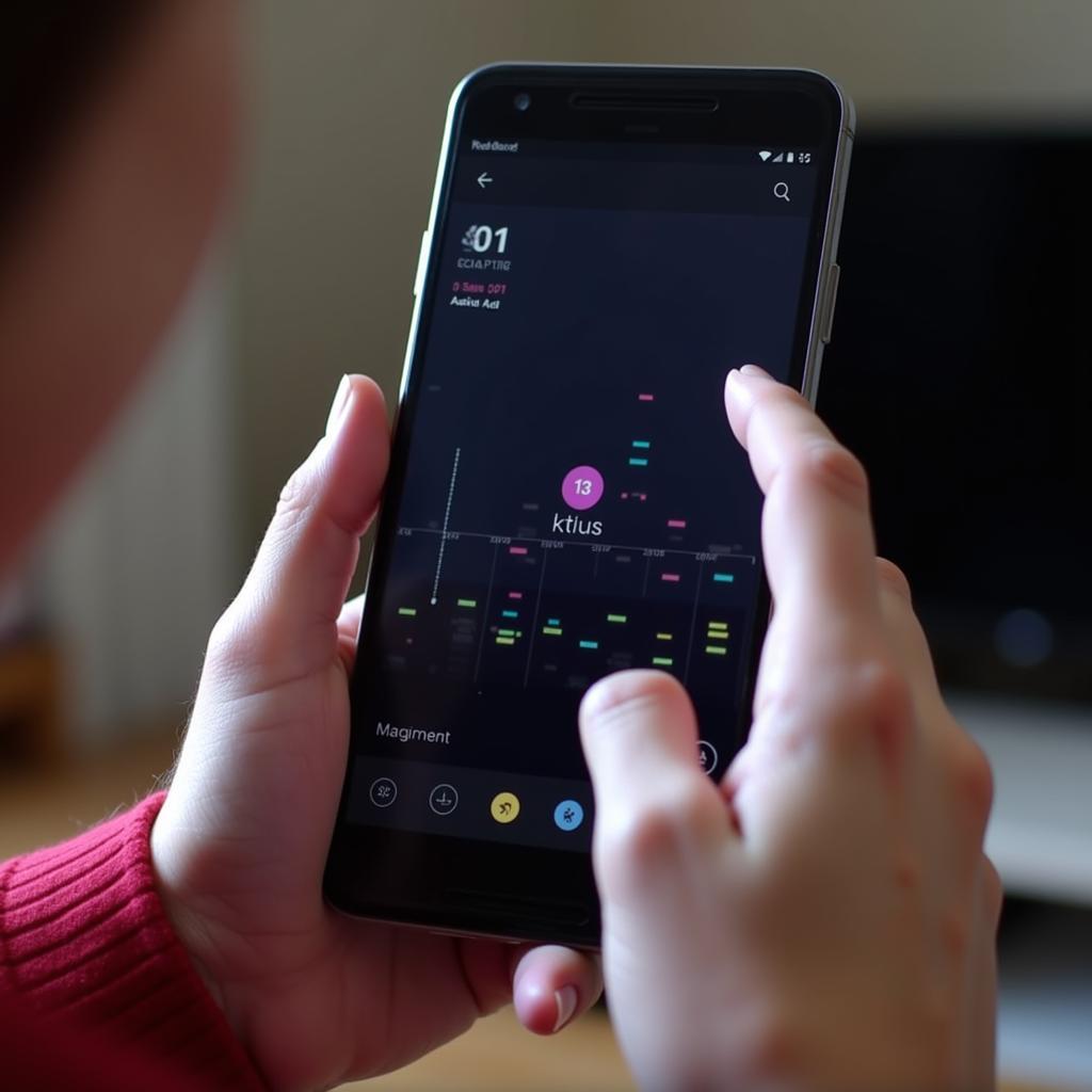 Cytus Gameplay on Mobile Device