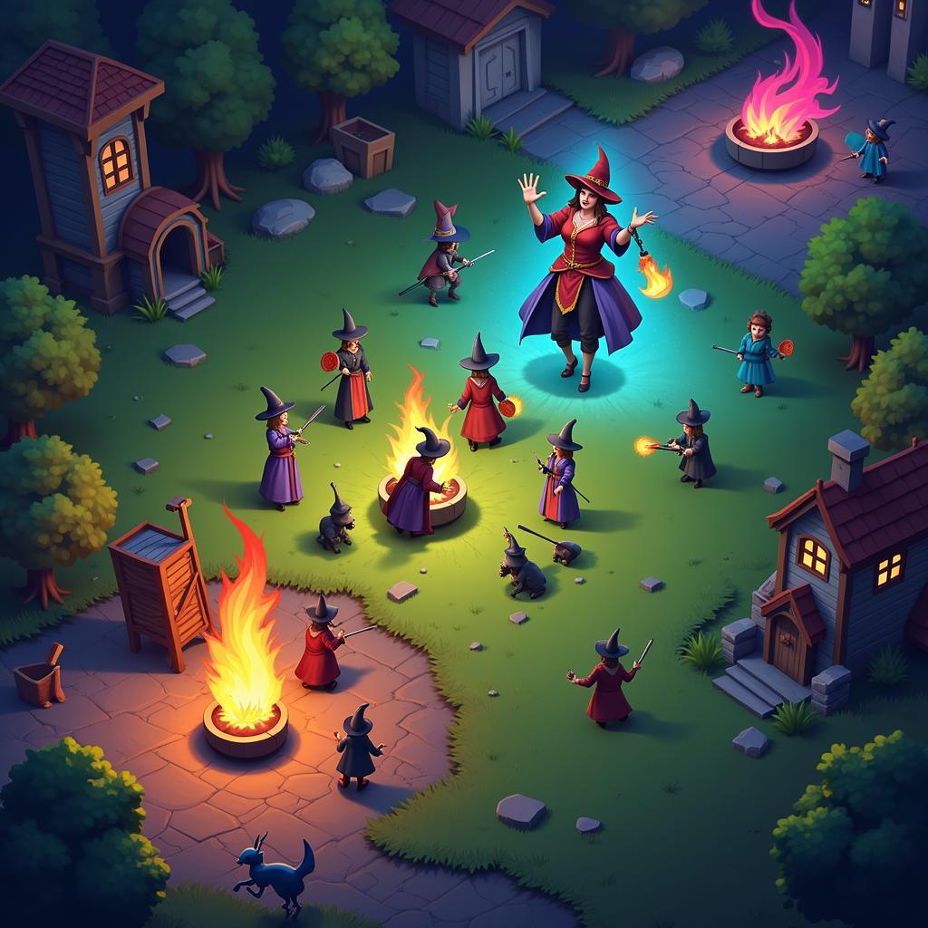 Defense Witches Gameplay Screenshot