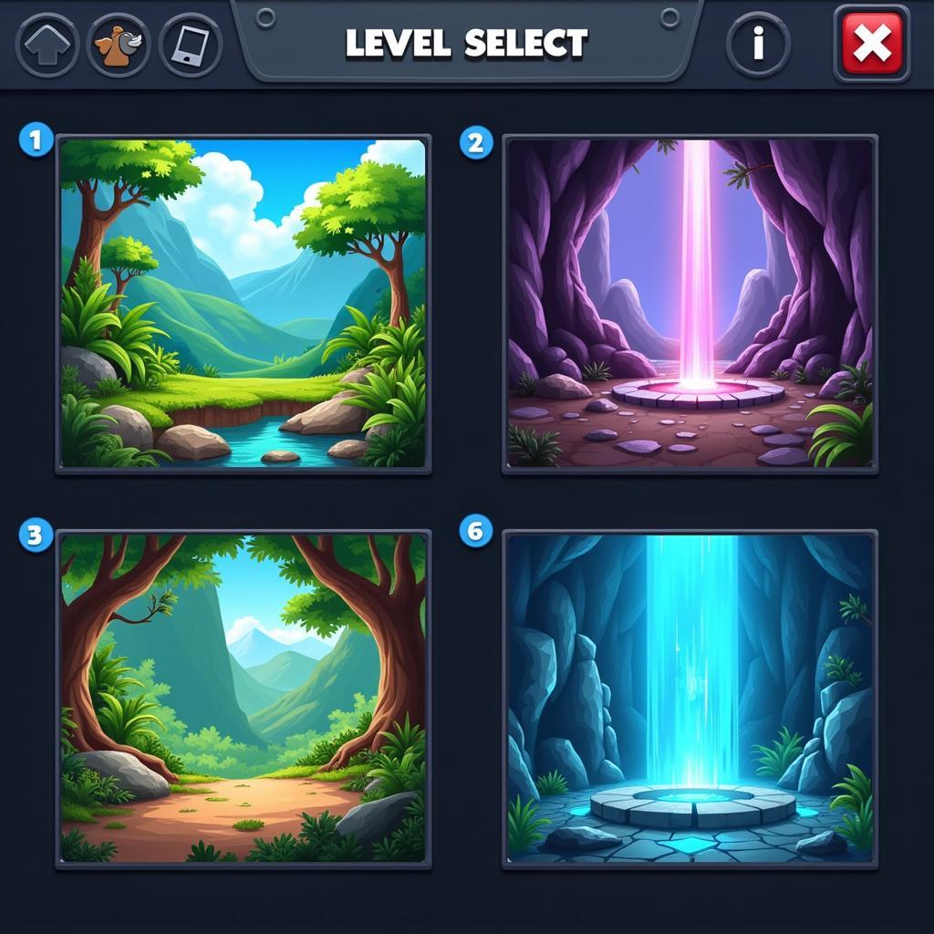 Diamond Rush APK Level Select Screen