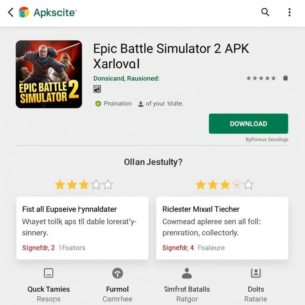 Epic Battle Simulator 2 APK Download Screen