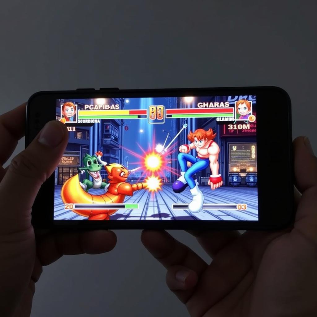 Gameplay screenshot of a classic PlayStation game running on ePSXe APK.