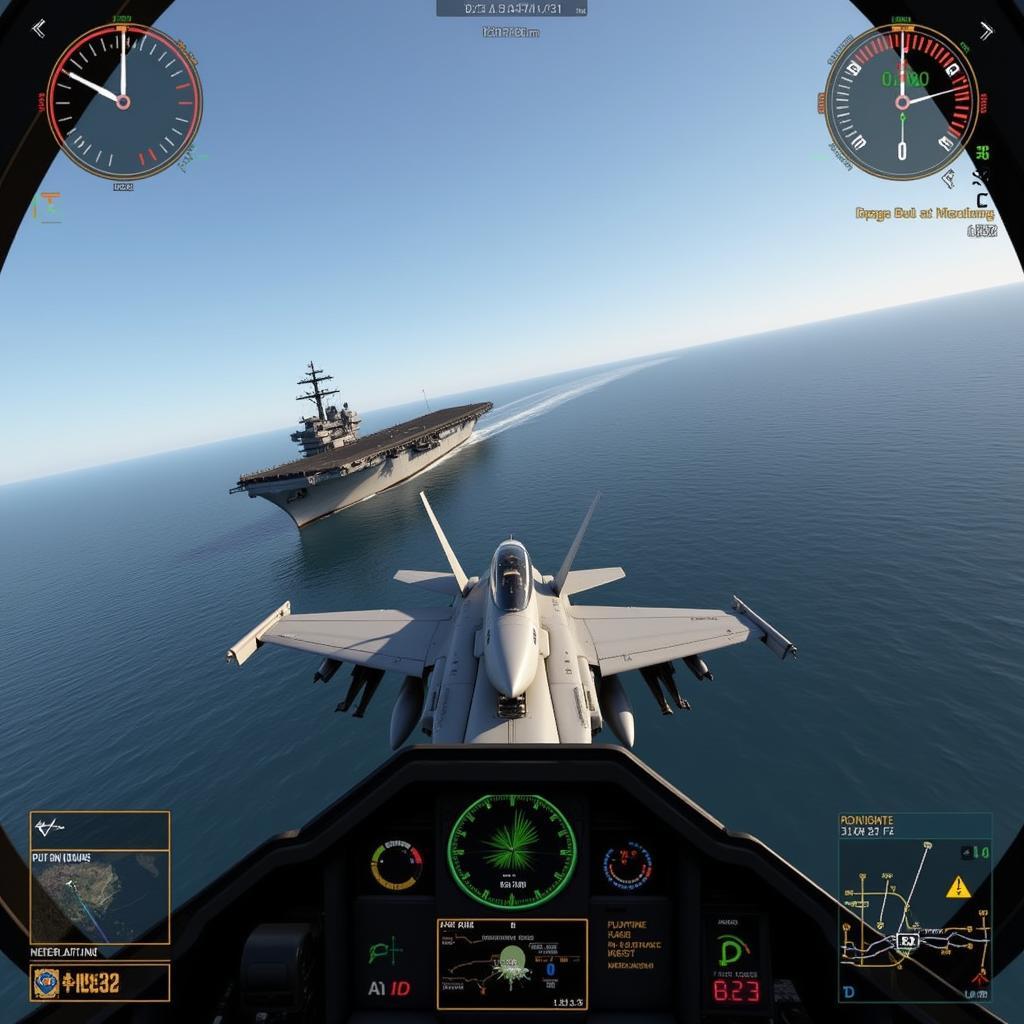 F18 Carrier Landing Mod APK Gameplay Screenshot