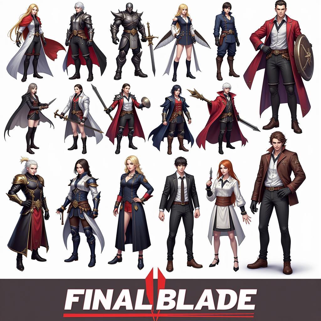 Final Blade APK Hero Roster