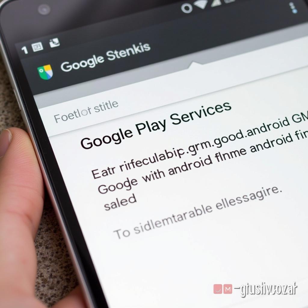 Google Play Services Error Message on Android Phone