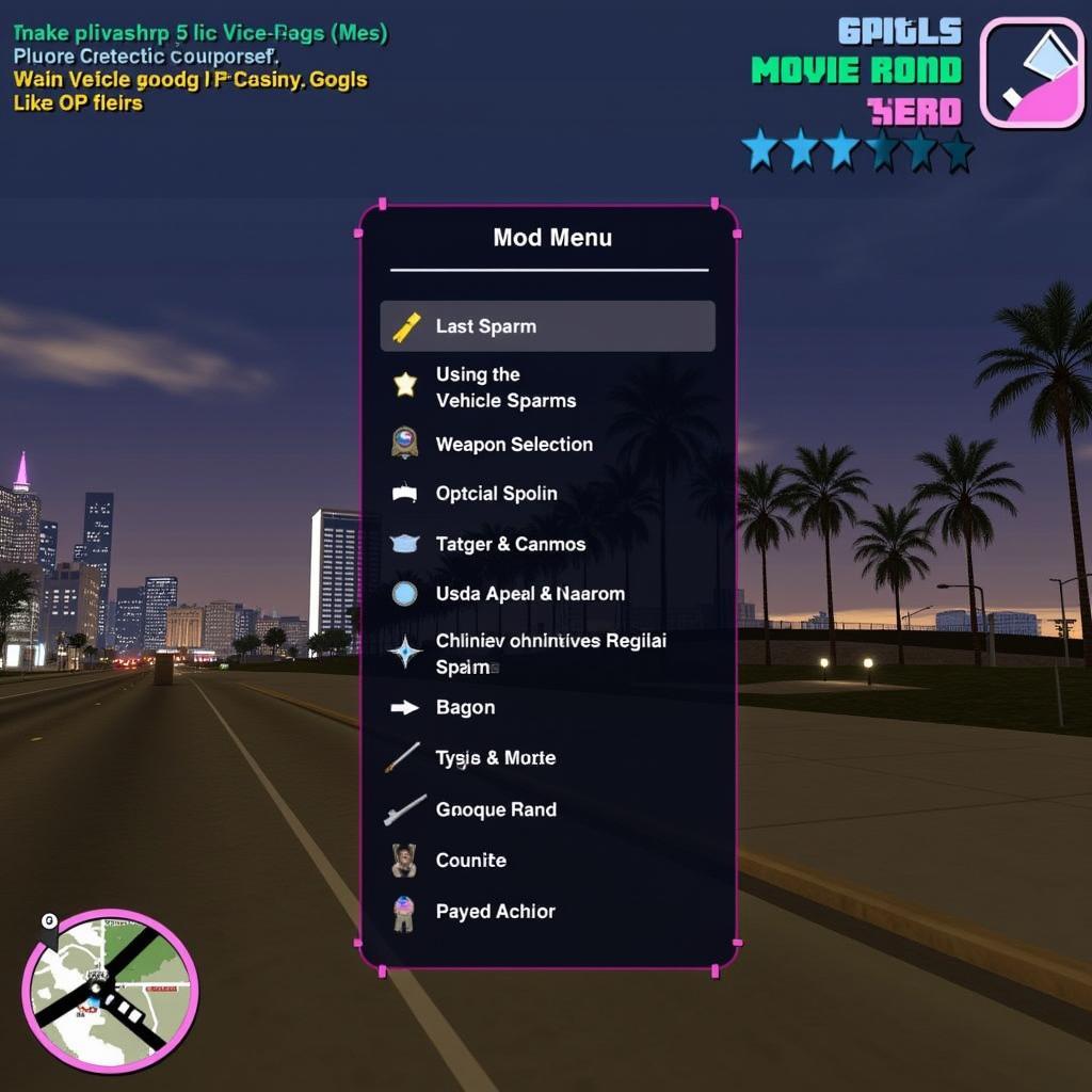 GTA Vice City Mod Menu