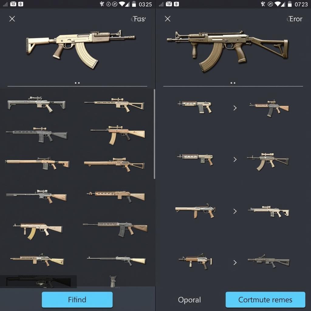 Gun Builder 3D Simulator Mod APK Interface