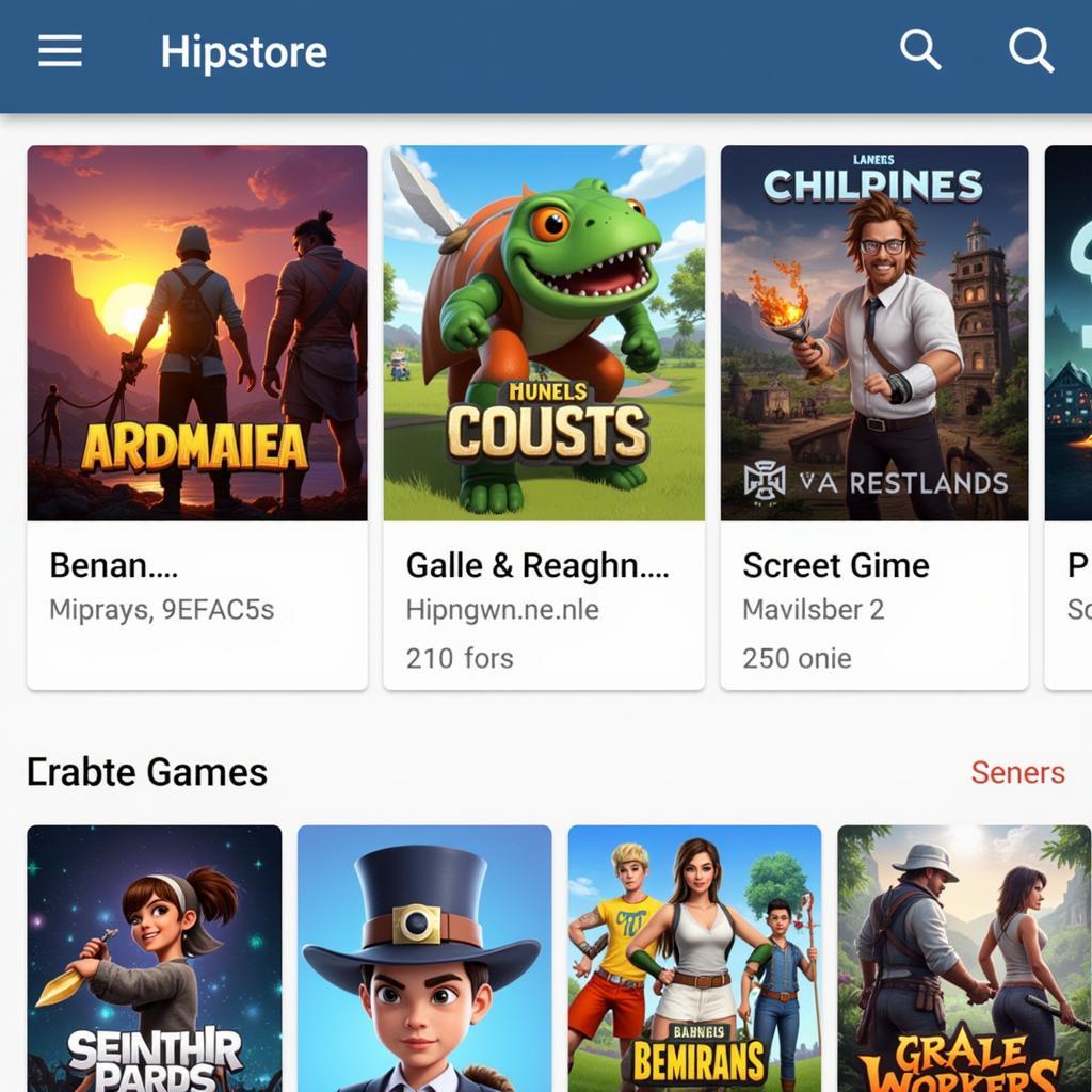 Hipstore APK Game Categories