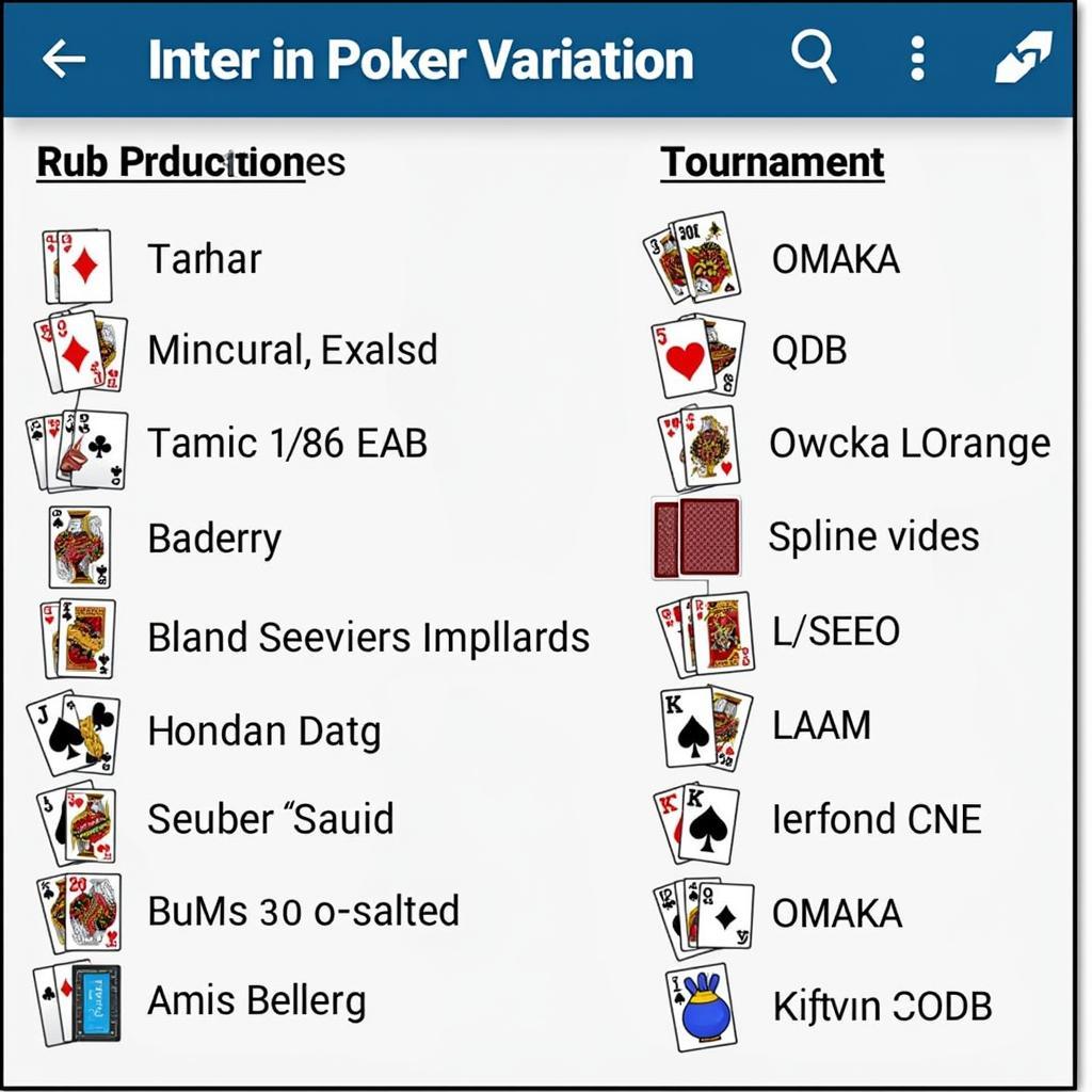 IDN Poker 1.1 12 APK Game Selection