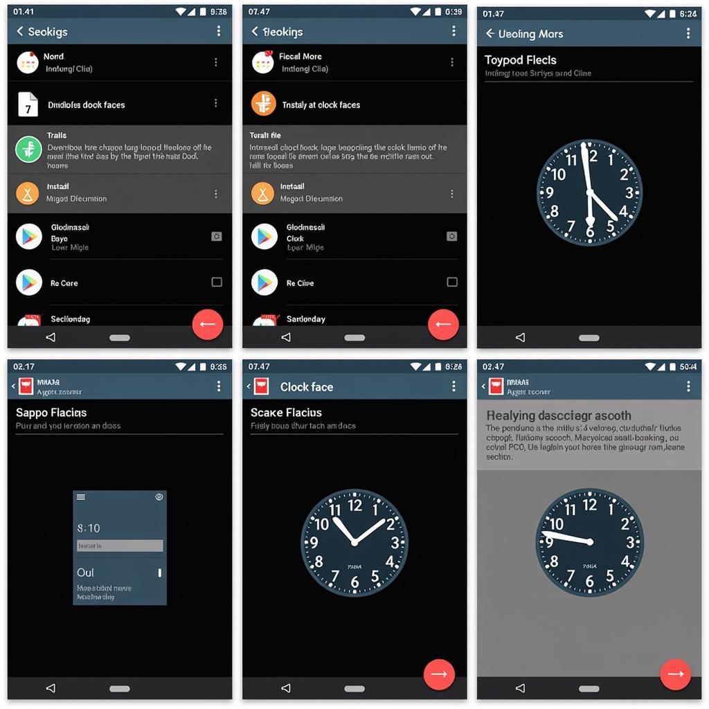 Steps to Install a Clock Face APK on an Android Device