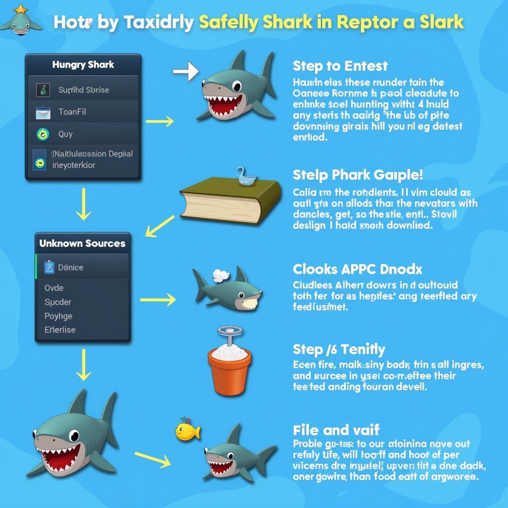 Installing Hungry Shark Mod APK