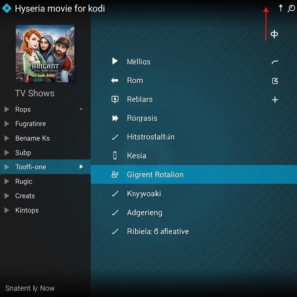 Kodi APK Interface