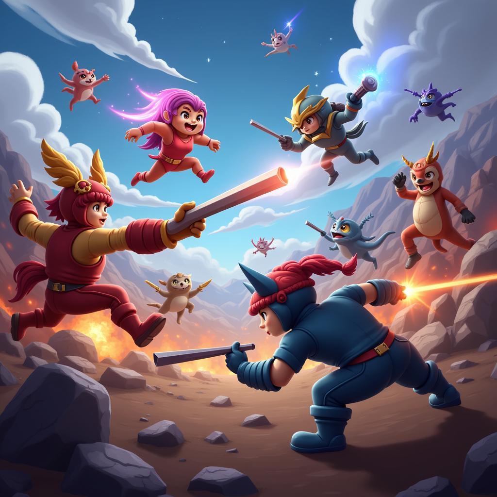 Ky Vuong APK Combat Scene