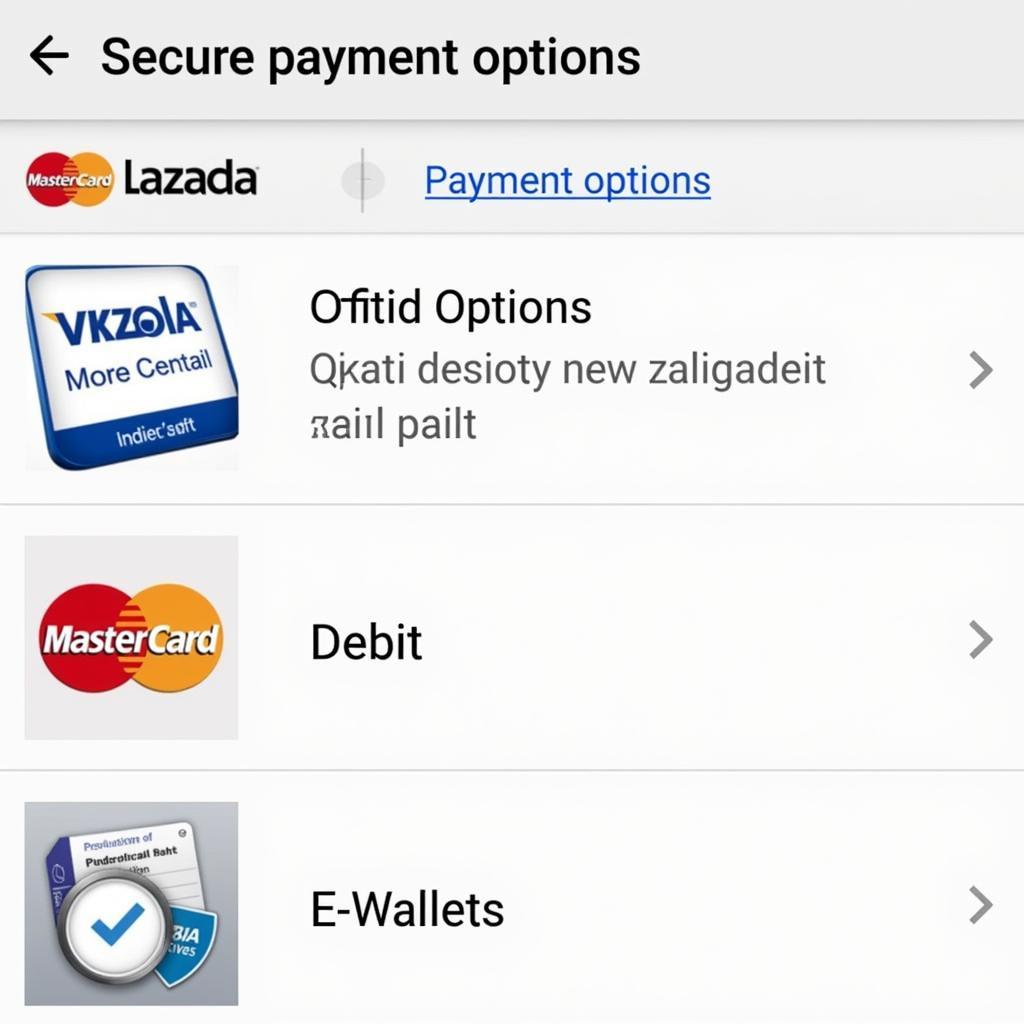 Lazada App Payment Options