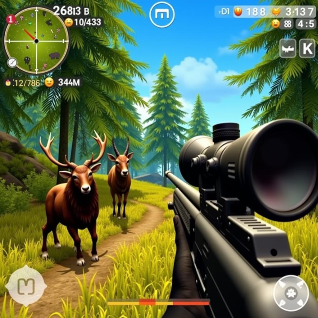 Gameplay Screenshot of LOL Hunting Game Mod APK