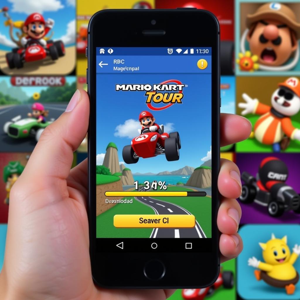 Downloading Mario Kart Tour APK