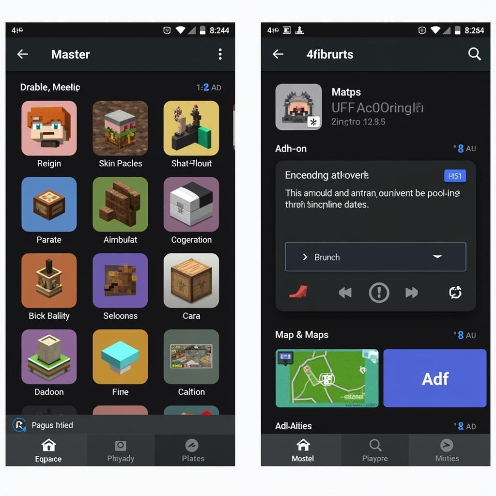 Master for Minecraft APK Interface