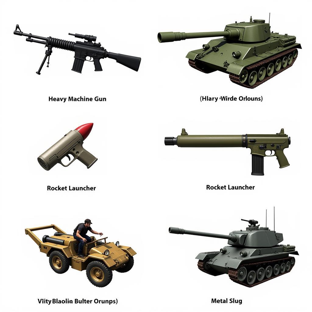 Metal Slug 2 Weapons and Vehicles