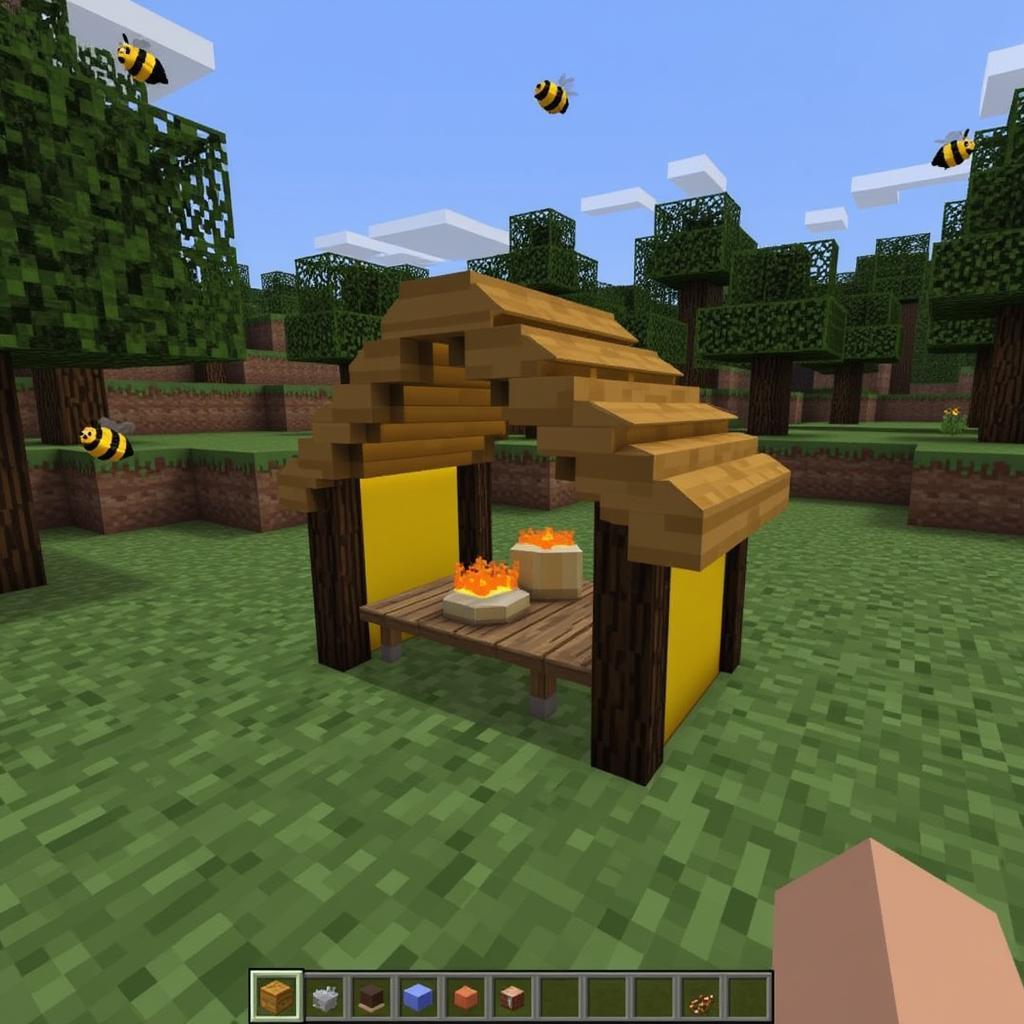 Beekeeping in Minecraft 1.15.0.51