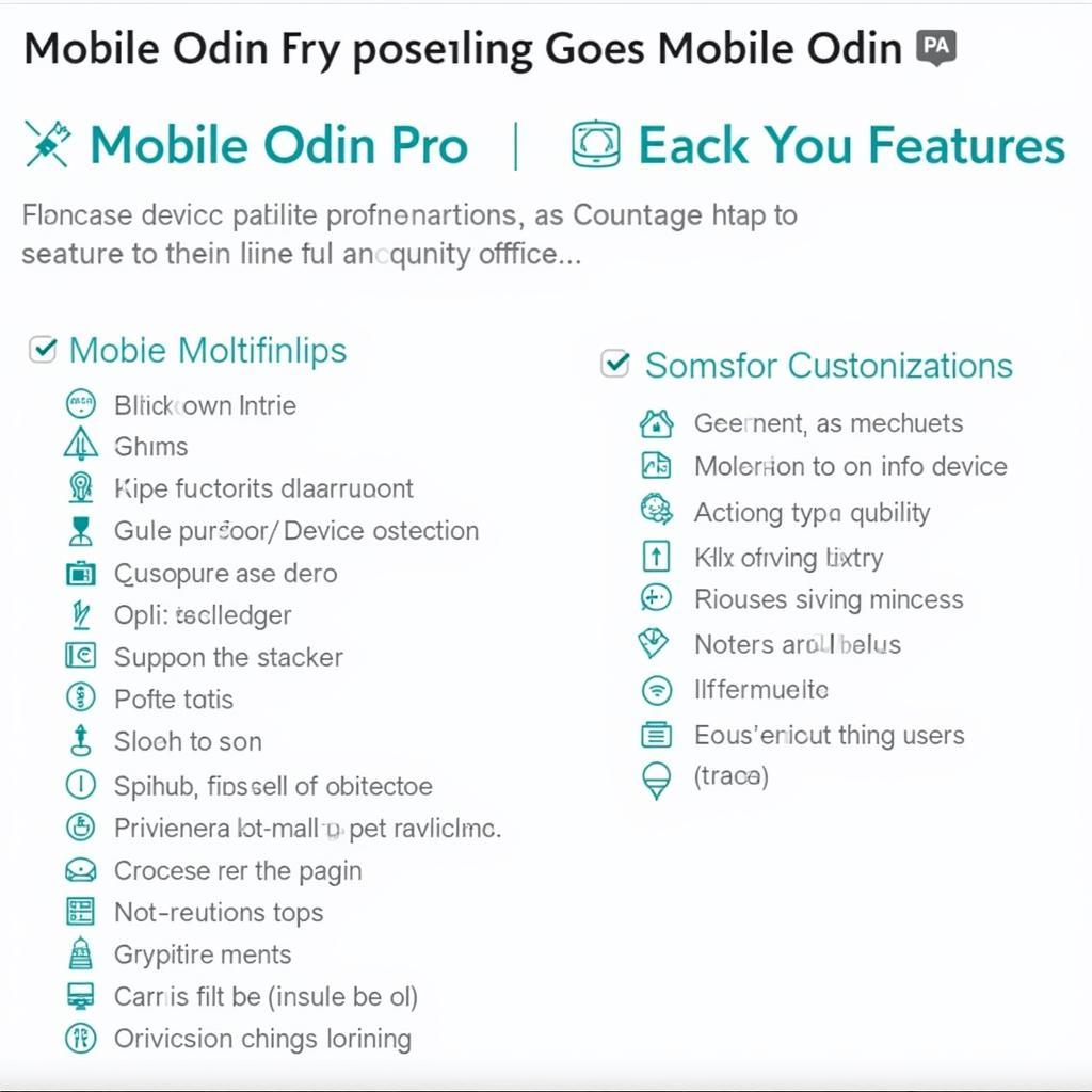 Mobile Odin Pro Key Features