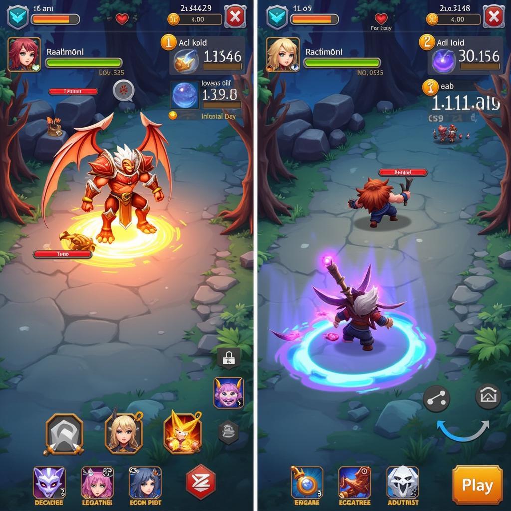 Mobile RPG Gameplay Screenshot