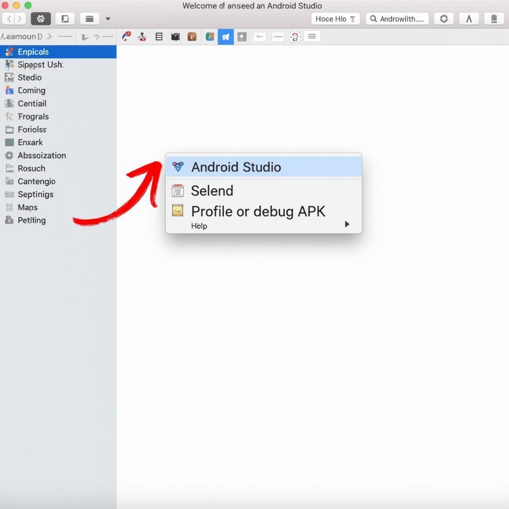 Opening the APK file in Android Studio