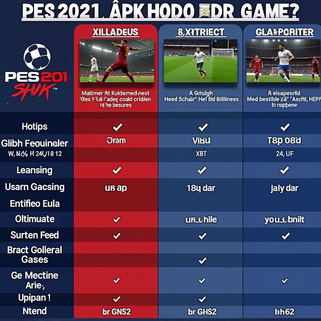 PES 2021 APK Compared to Other Mobile Soccer Games