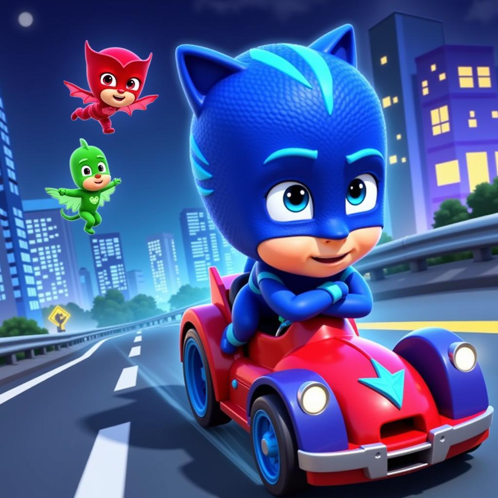 PJ Masks Racing Heroes APK Gameplay Screenshot