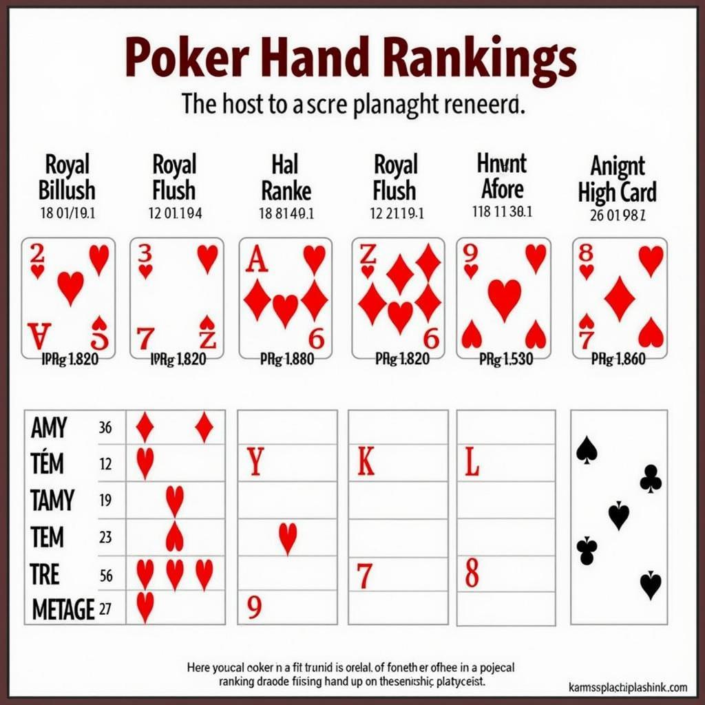 Poker Hand Rankings Chart