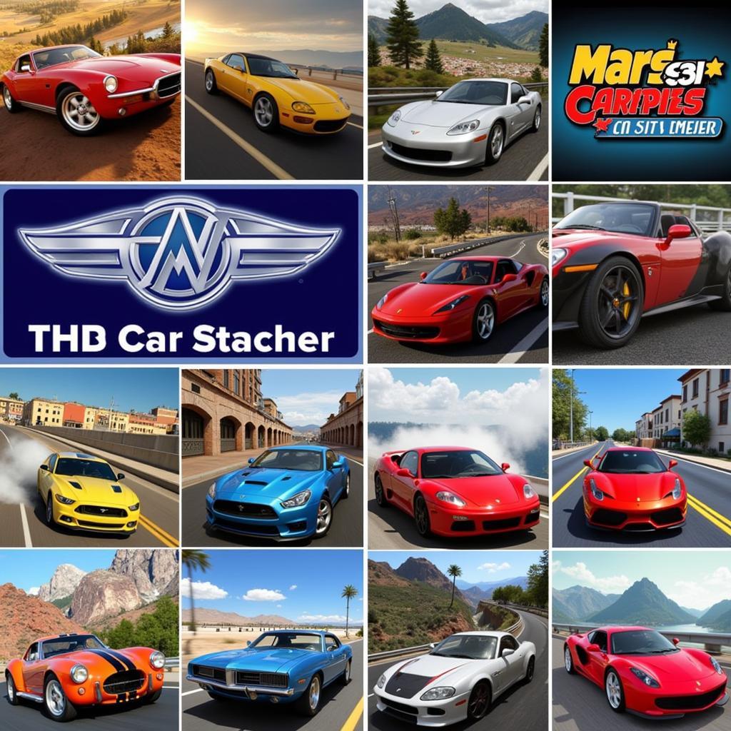 Examples of popular modded car games available for download.