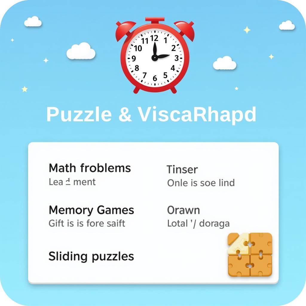 Puzzle Alarm Clock Pro Interface