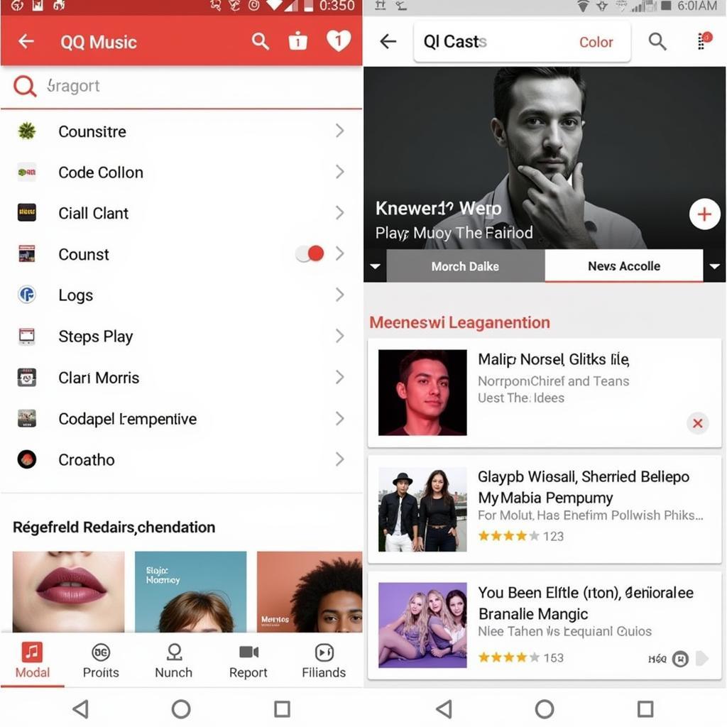 QQ Music APK Interface Screenshot