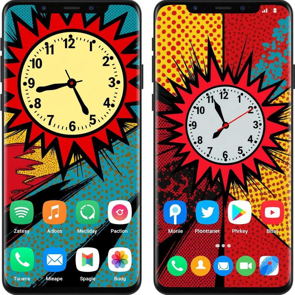 Retro Pop Art Theme Homescreen