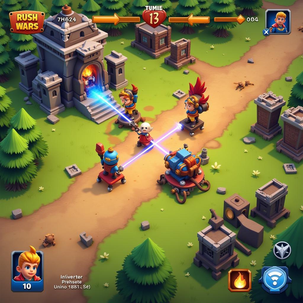 Rush Wars Gameplay Screenshot