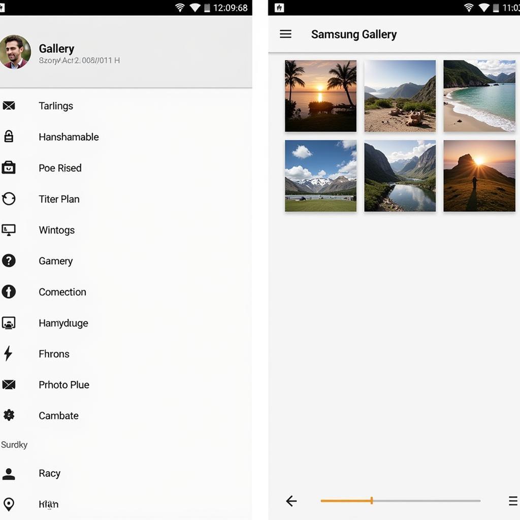 Samsung Gallery Interface