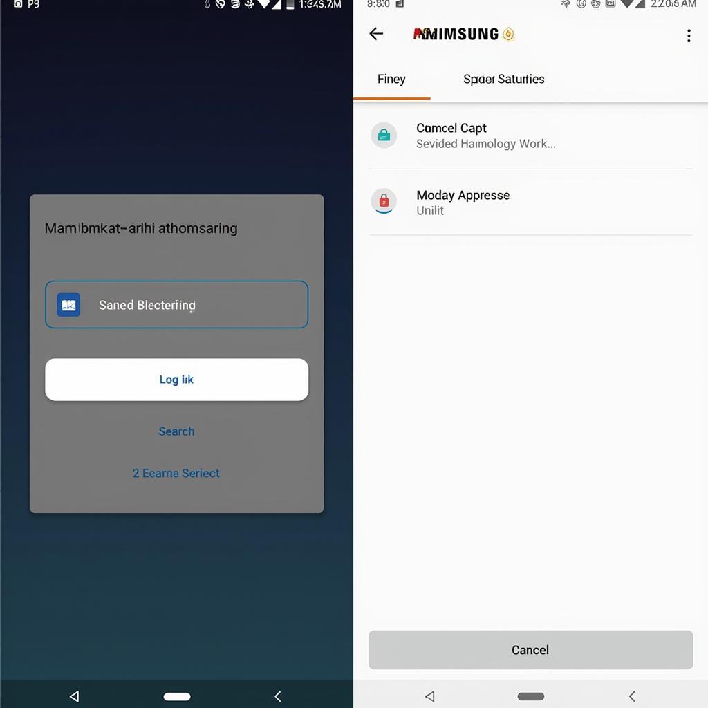 Samsung Pass APK Login Screen