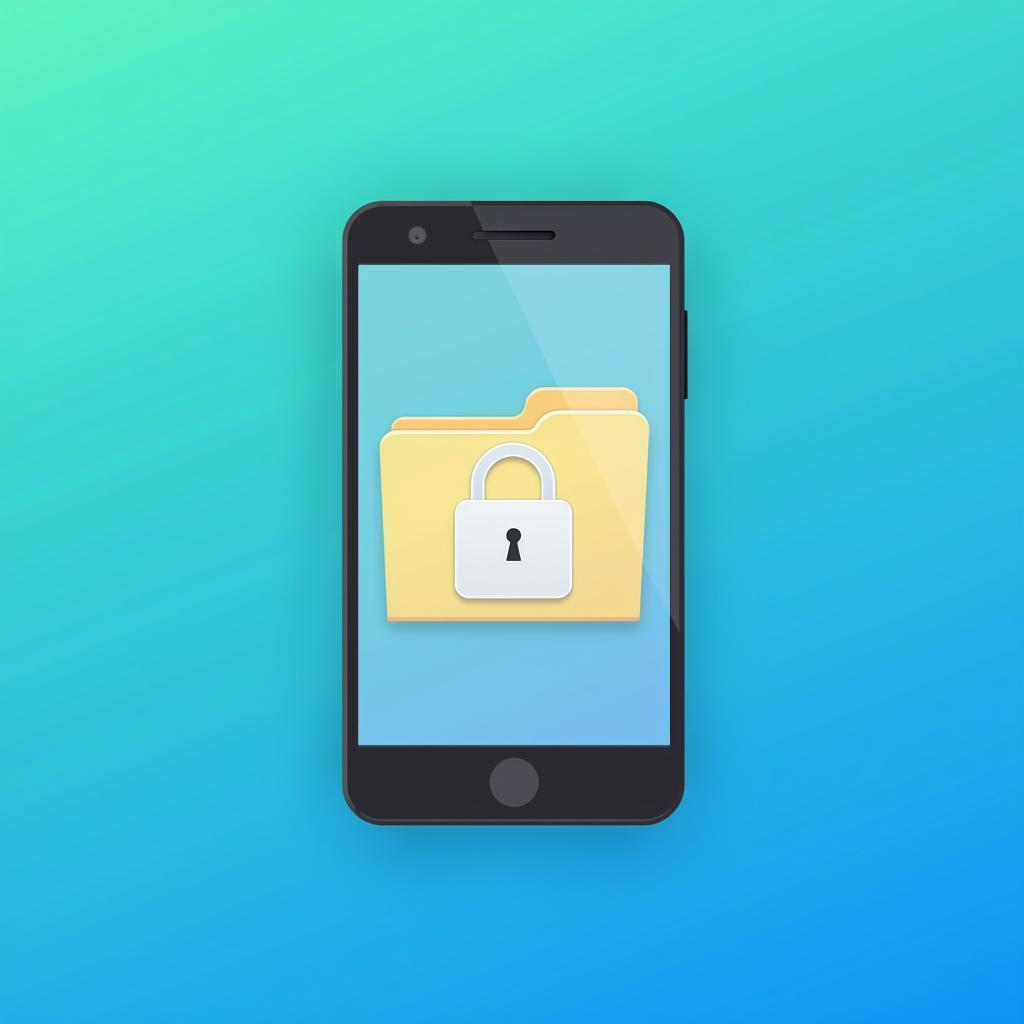 Secret Folder App with Lock Icon