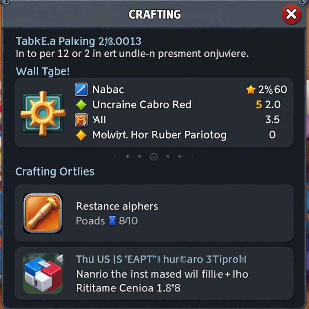 Shop Titans Mod APK Crafting Interface