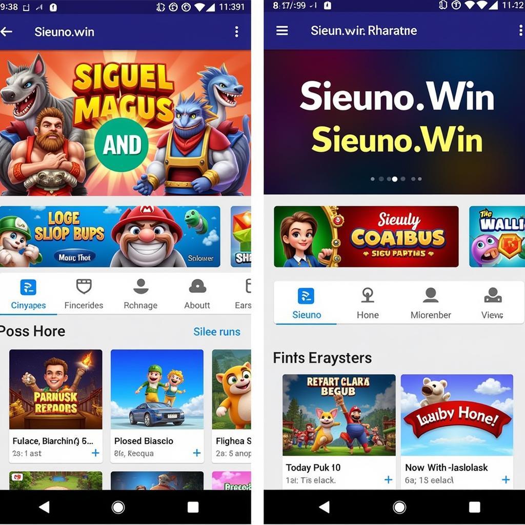 Sieuno.win APK Homepage