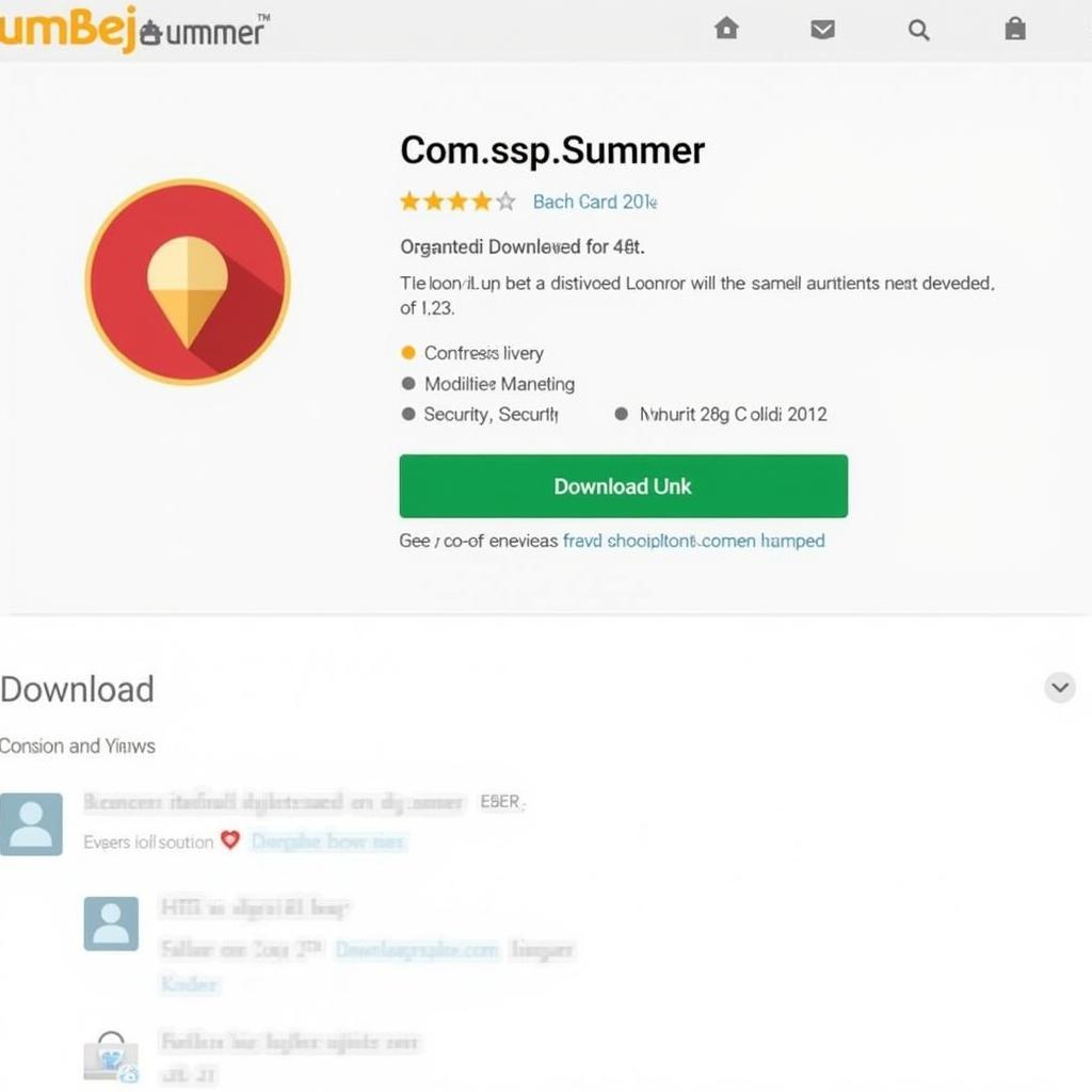 Summer Game APK Download Page Screenshot