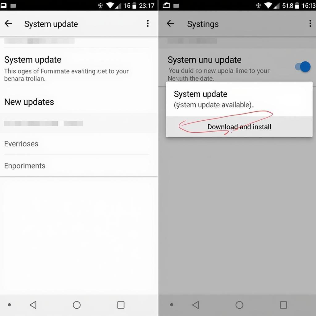 Updating Android OS to fix APK compatibility issues