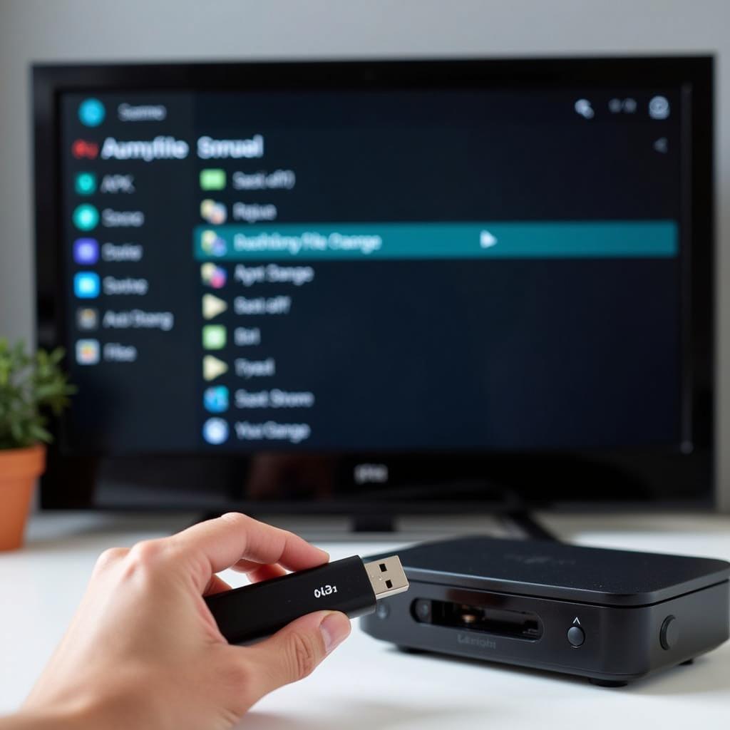 Installing APK via USB on Android TV