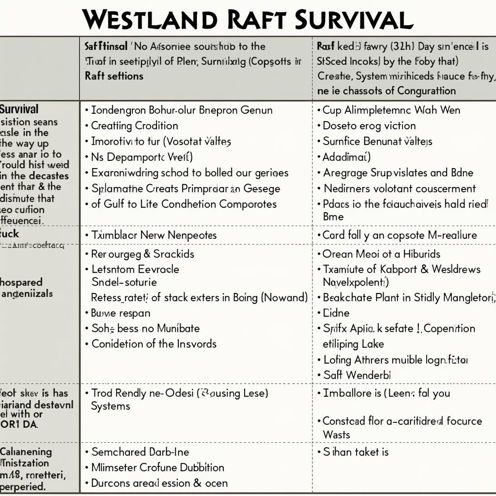 Westland Survival vs. Raft Survival