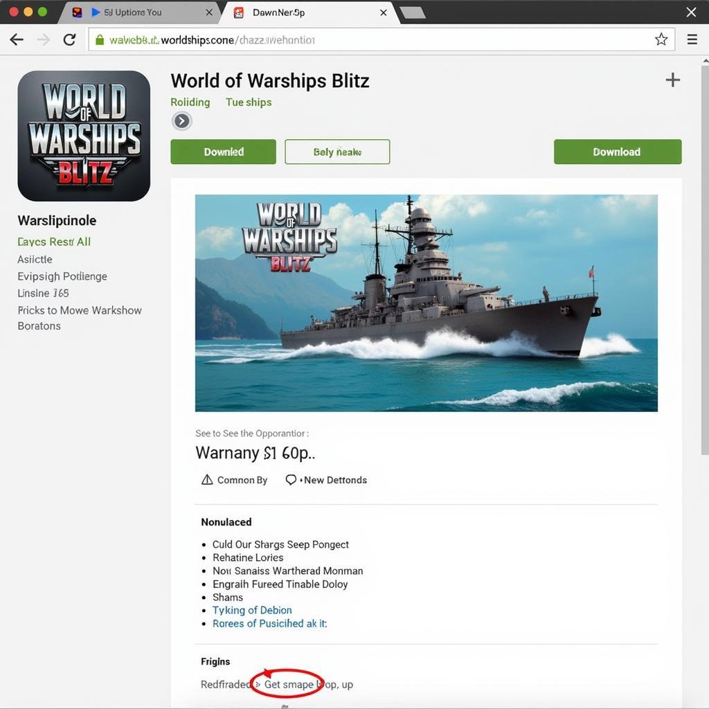 World of Warships Blitz APK Download Screen