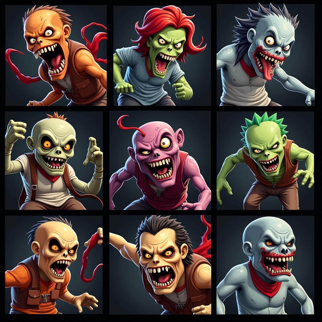 Zombie Catchers Mod APK Different Zombie Types