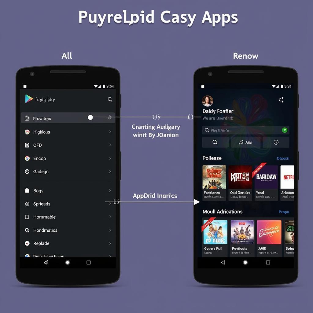 A Play TV APK Interface