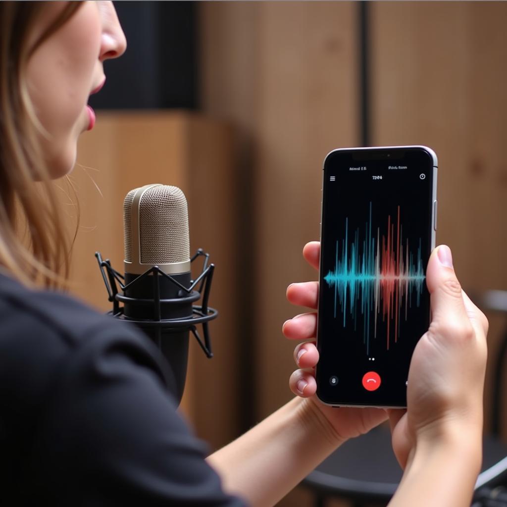 Recording Vocals on an Acapella Maker App