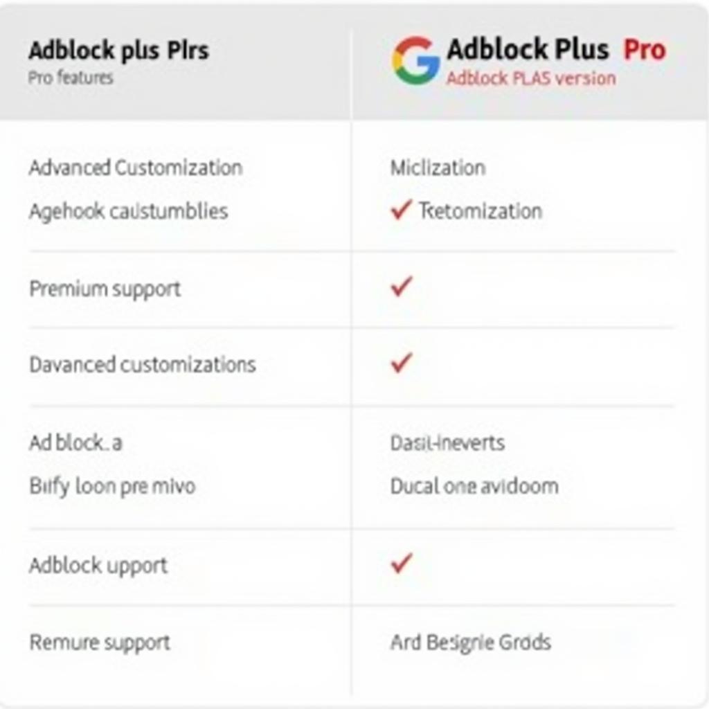 Adblock Plus Free vs. Pro Version Comparison