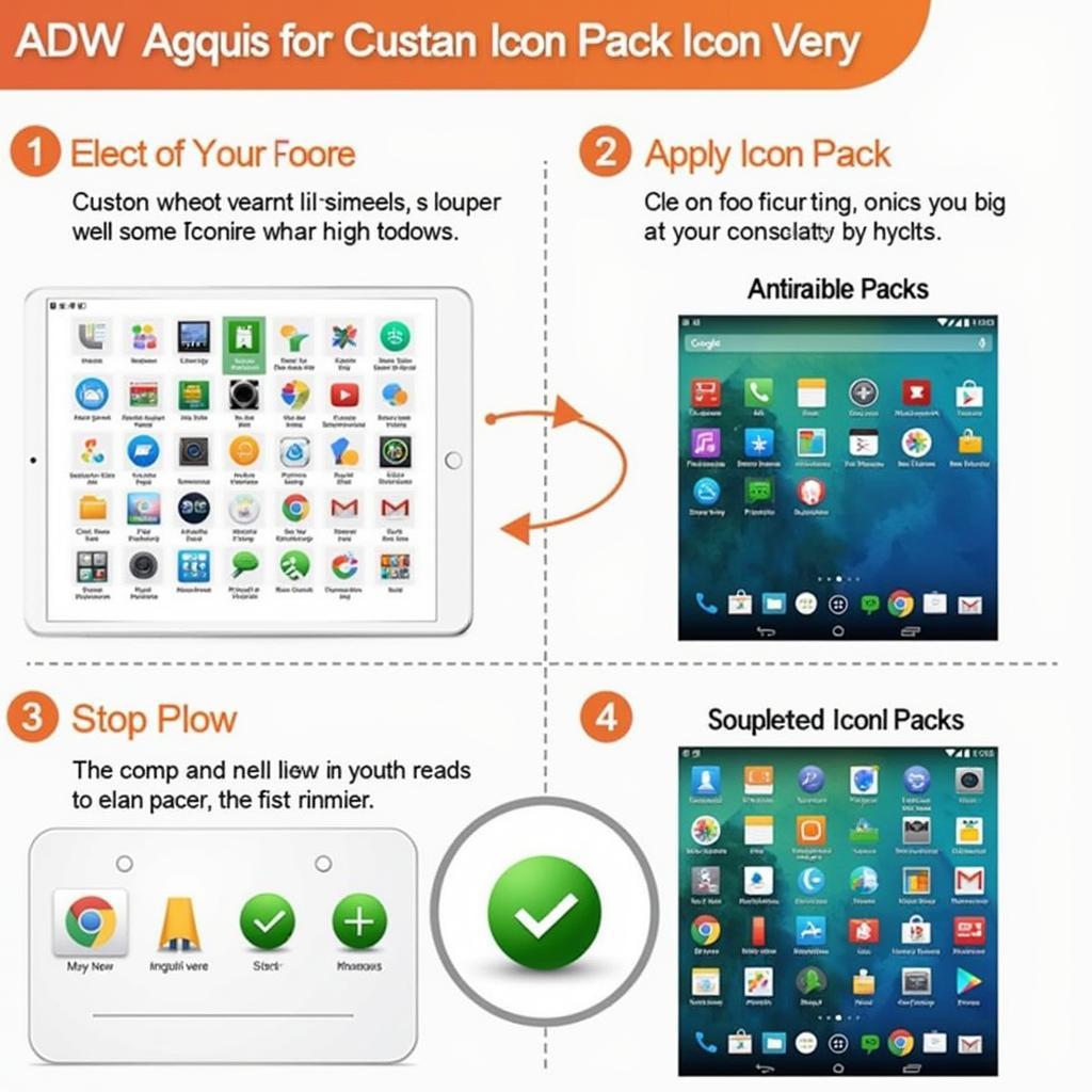 ADW Launcher Mod APK Icon Pack Integration